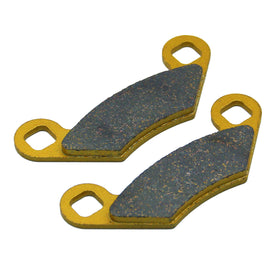 Traild pad thickness next to ruler showing durable wear life