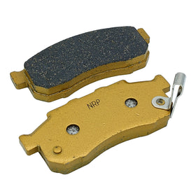 Traild pad fitted to rear caliper of a Pioneer illustrating direct-fit installation and secure braking