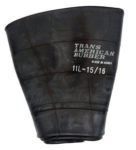 Veteran Tire and Rubber front view of Trans American inner tube, clear product detail and fit benefit
