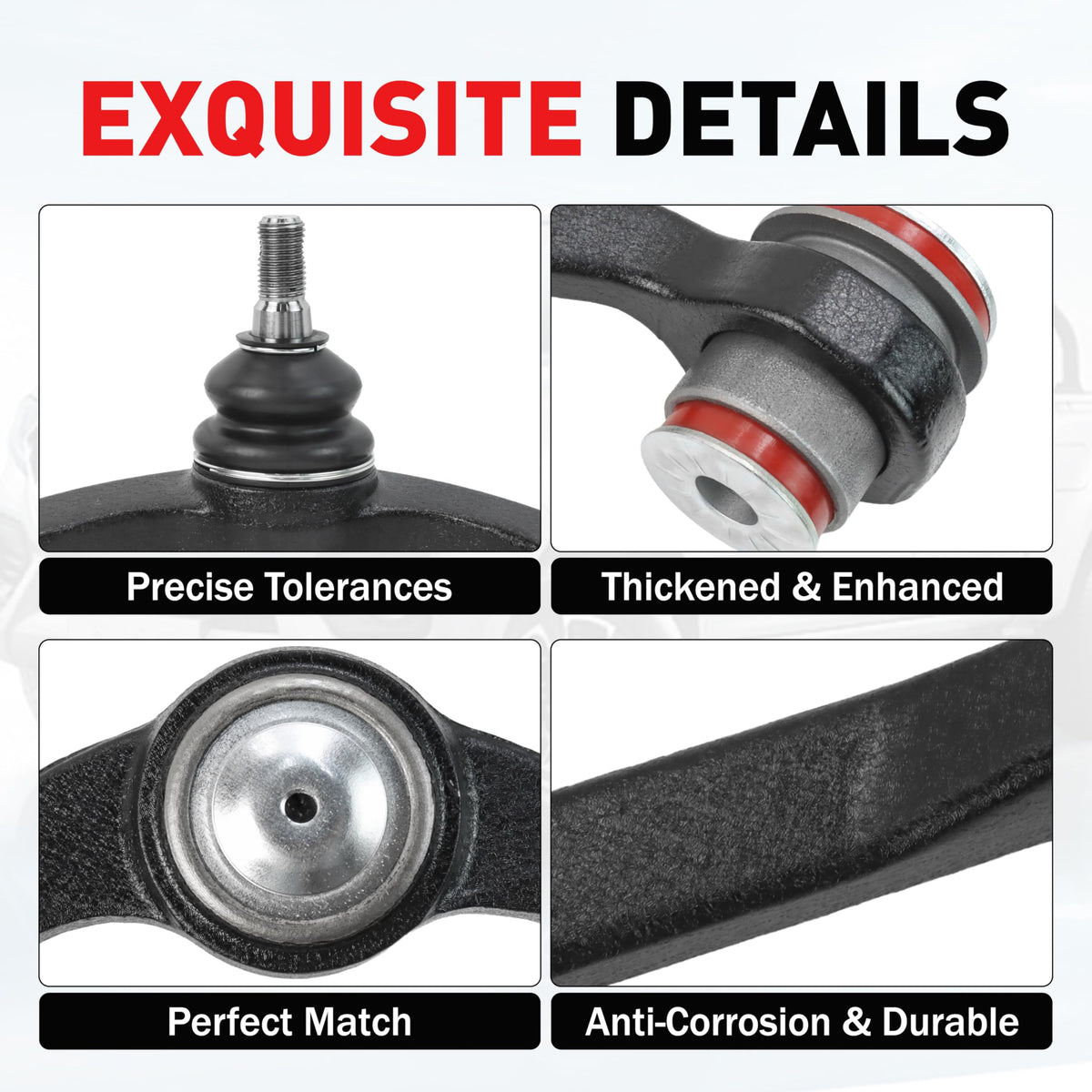 TRAONTU idler and pitman arms side-by-side, showing bolt pattern and correct fitment