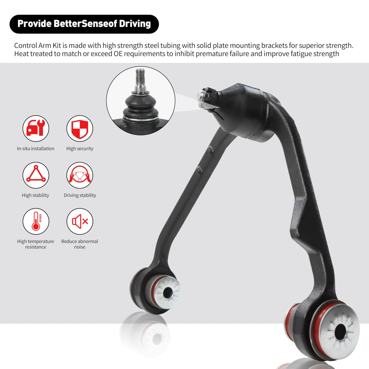 TRAONTU inner and outer tie rod ends with sleeves, showing threads for easy alignment
