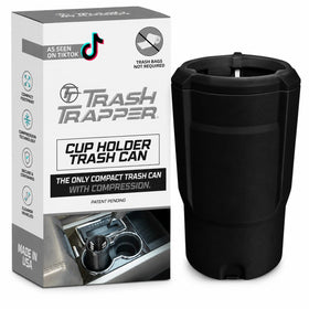 Trash Trapper front view showing compact design and tidy look