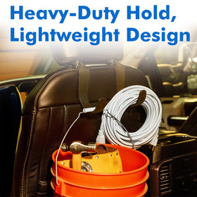 Travel Depot multiple hooks in van seat row for full-cab organization