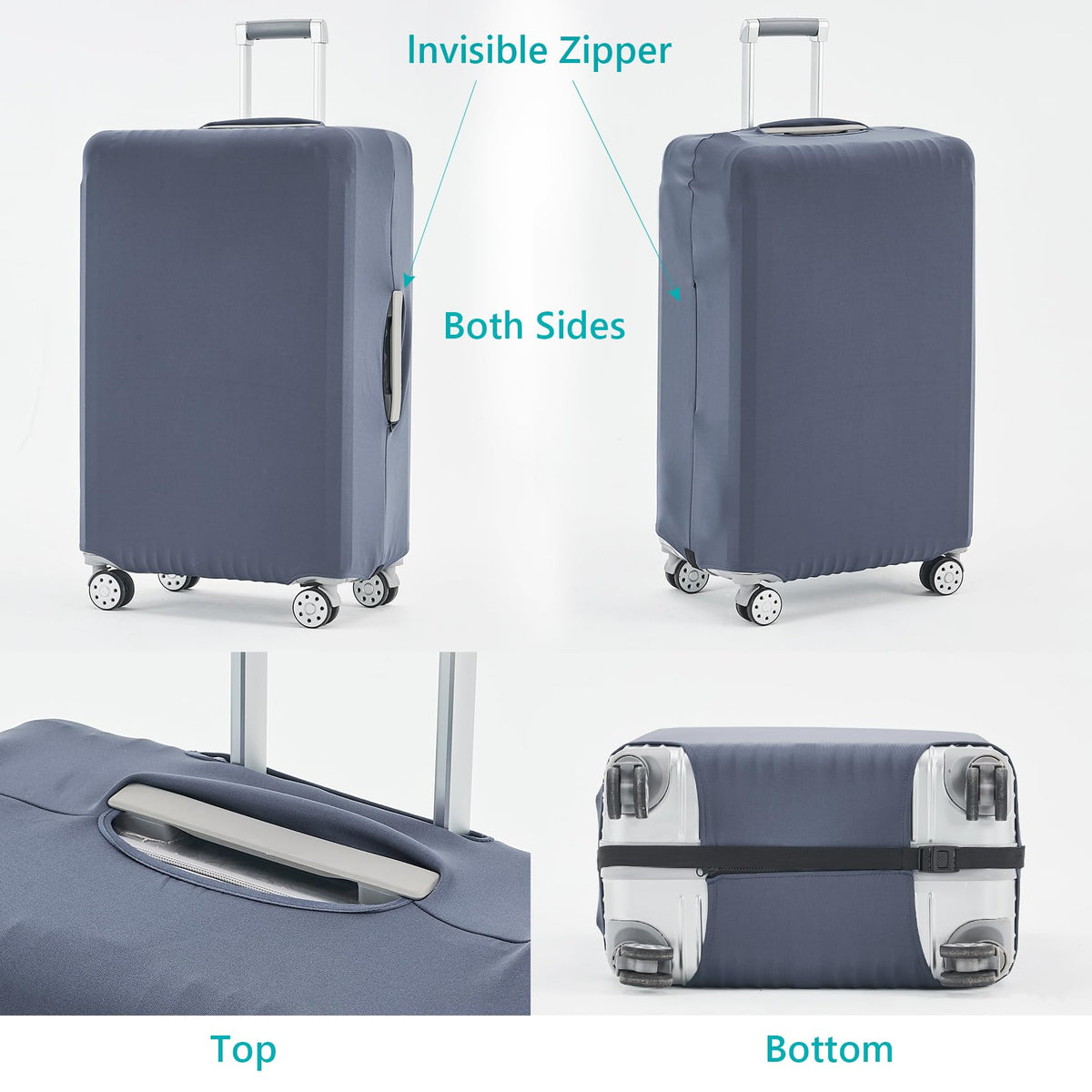 TRAVELKIN close-up of handle openings allowing TSA access and quick retrieval