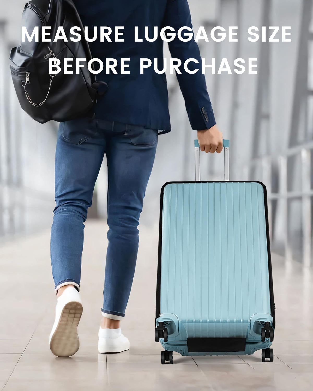 TRAVELKIN clear cover in airport preventing scratches and rain damage
