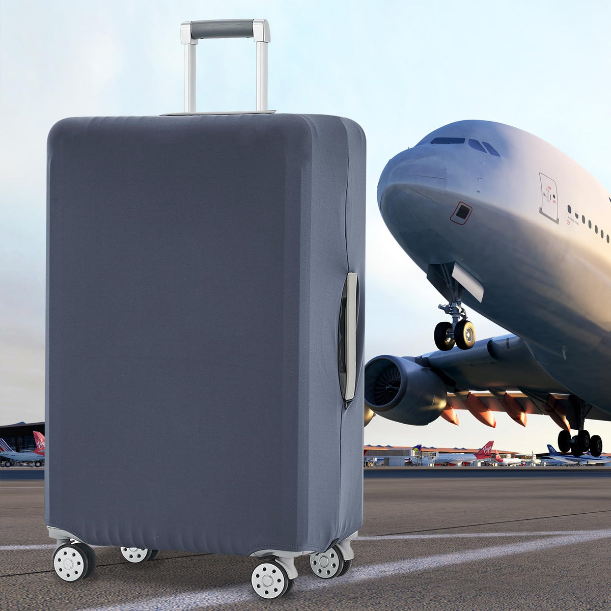 TRAVELKIN folded cover packed for storage saving space between trips