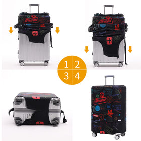 TRAVELKIN size comparison next to ruler to choose correct suitcase fit