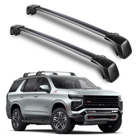 TRAVLETIC front view mounted on Tahoe showing secure fit and stability
