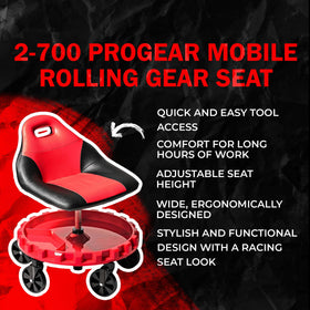 Traxion caster close-up displaying 5" all-terrain wheels for smooth rolling