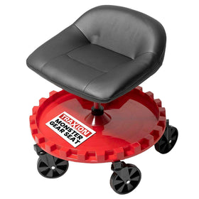 Traxion front view of padded mechanic stool showing comfort and durability