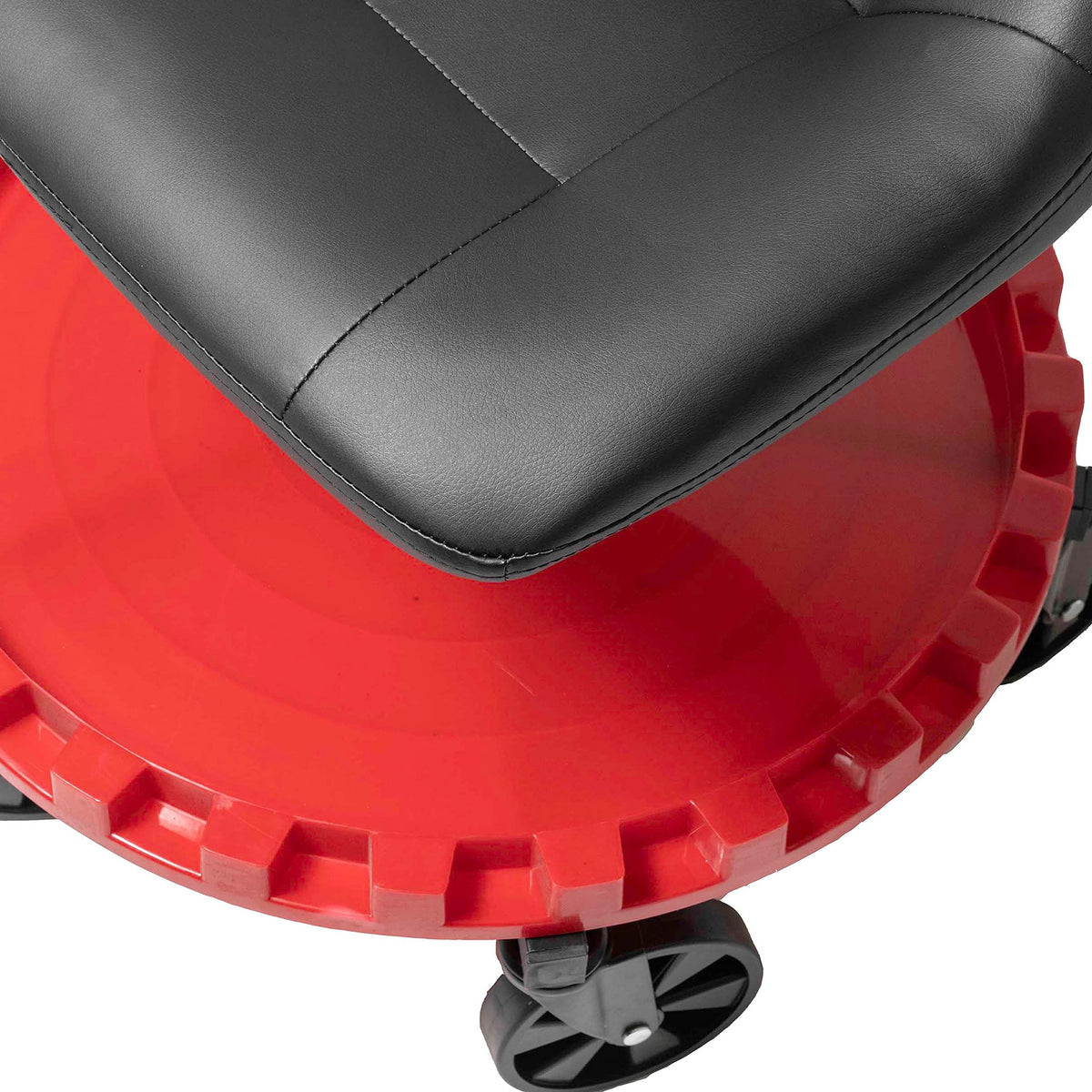 Traxion under-seat tool tray open with tools for quick access