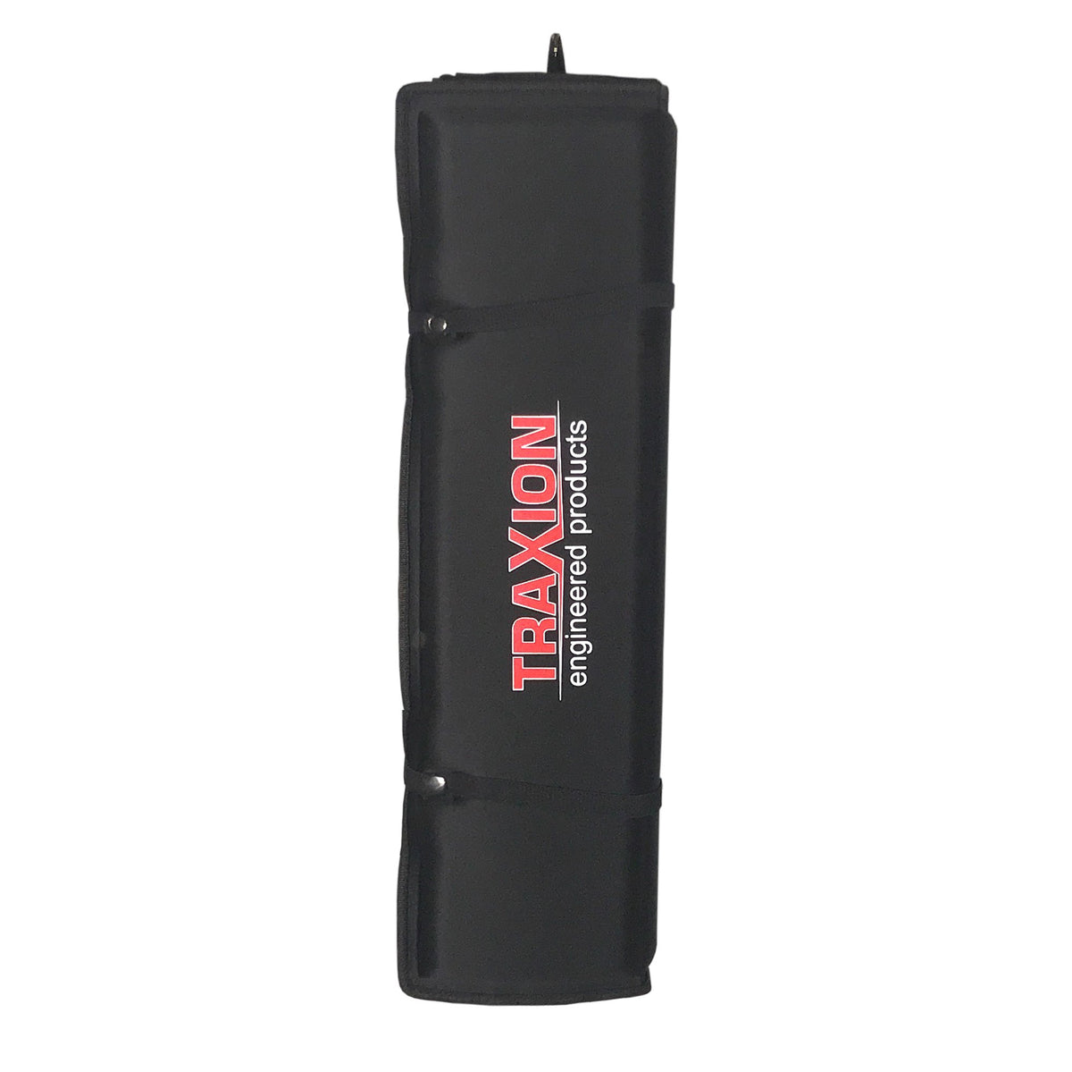 Traxion VersaMat rolled for compact storage with elastic band for easy transport
