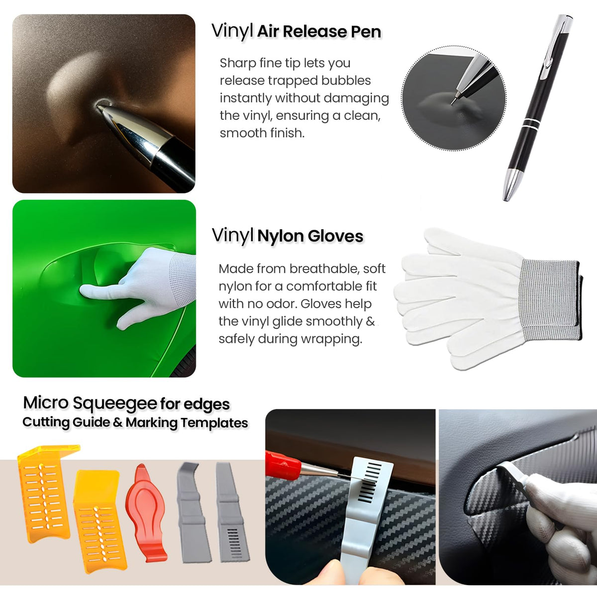TRAYCLICKS gloves with micro tools organized for accurate, clean handling