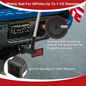 TRCYINC installed on Jeep demonstrating secure road-ready flag display benefit