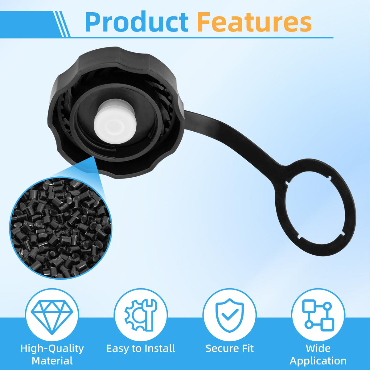 Trdzi fuel cap installed on Mikasa MTX series demonstrating proper compatibility