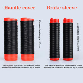 Treayes wrap-around grip on dirt bike showing ergonomic cushioned hold