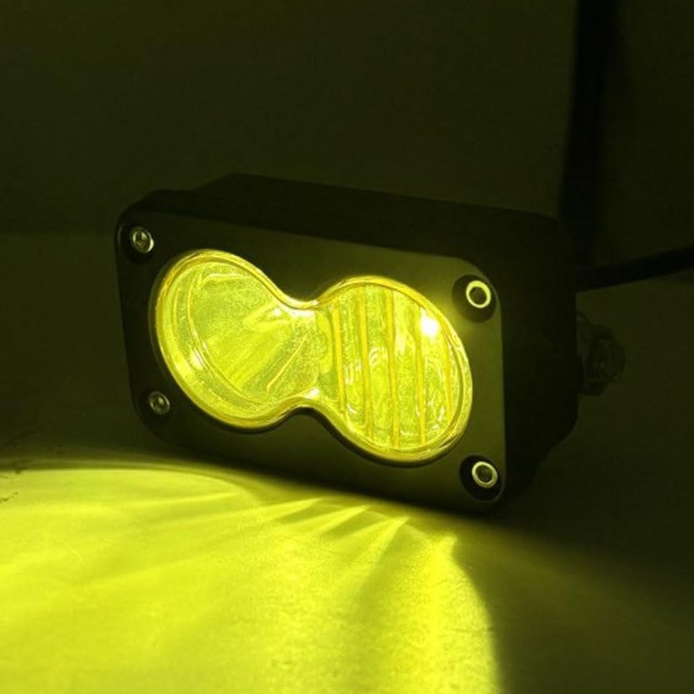 Treayes headlight next to hand showing compact size and easy fit
