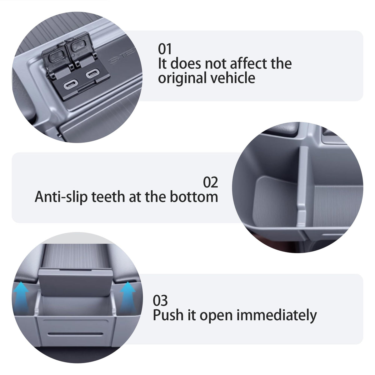 Treesiche installed in Toyota Sienna rear cup area showing organized convenience