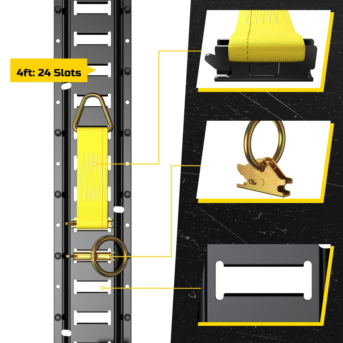 Trekassy rope tie-off close-up showing quick adjustable loop for flexible securing