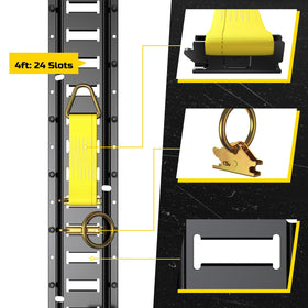 Trekassy rope tie-off close-up showing quick adjustable loop for flexible securing