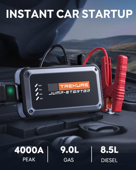 TREKURE next to a smartphone for size comparison demonstrating travel convenience