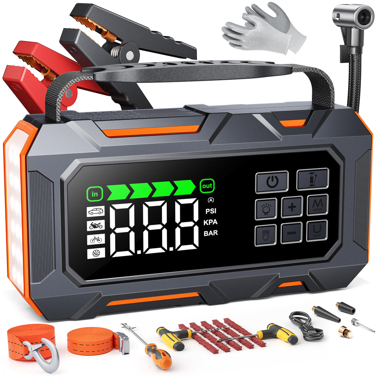 TREKURE front unit showing ports and handle for easy transport