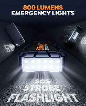 TREKURE 800-lumen LED showing steady, strobe, and SOS light modes