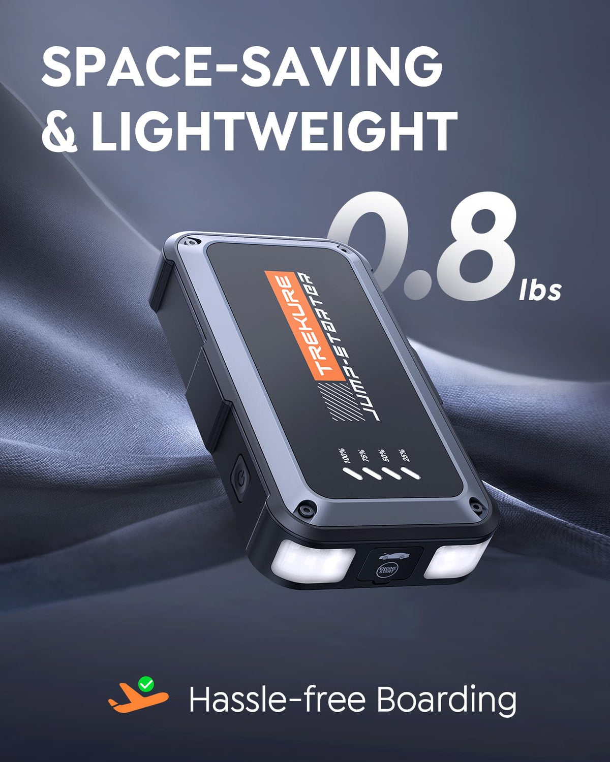 TREKURE USB ports and connectors close-up enabling device charging on the go