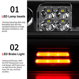 Tresound chrome housing detail reflecting light for increased brightness