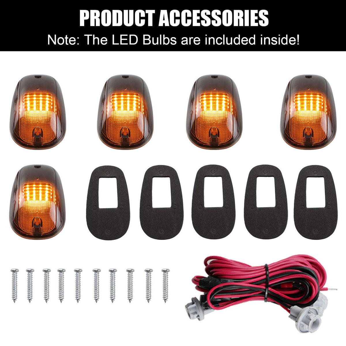 Tresound close-up of 16 amber LEDs demonstrating brighter illumination and even light distribution