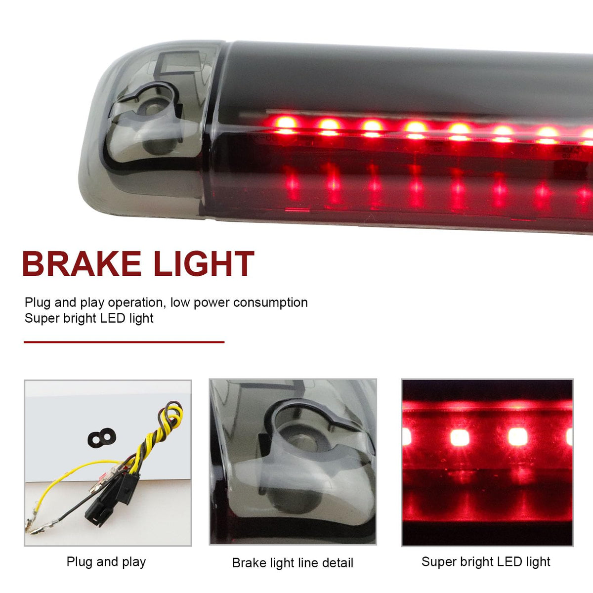 Tresound LED close-up of lens and LEDs highlighting durable construction and brightness