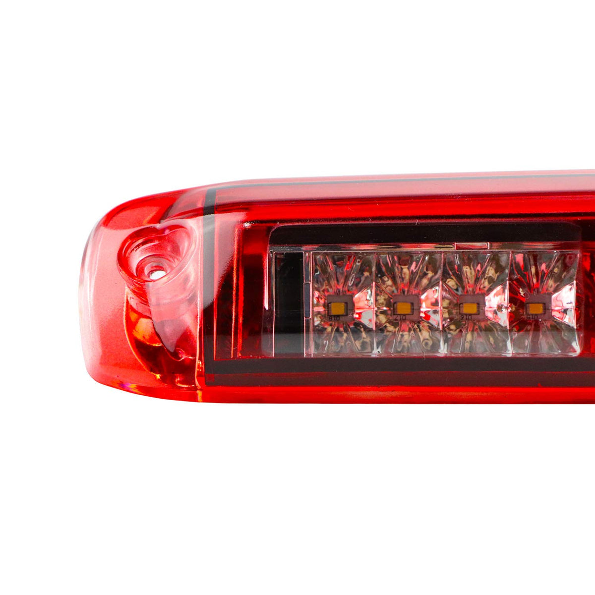 Tresound illuminated at night on truck showing improved brake visibility