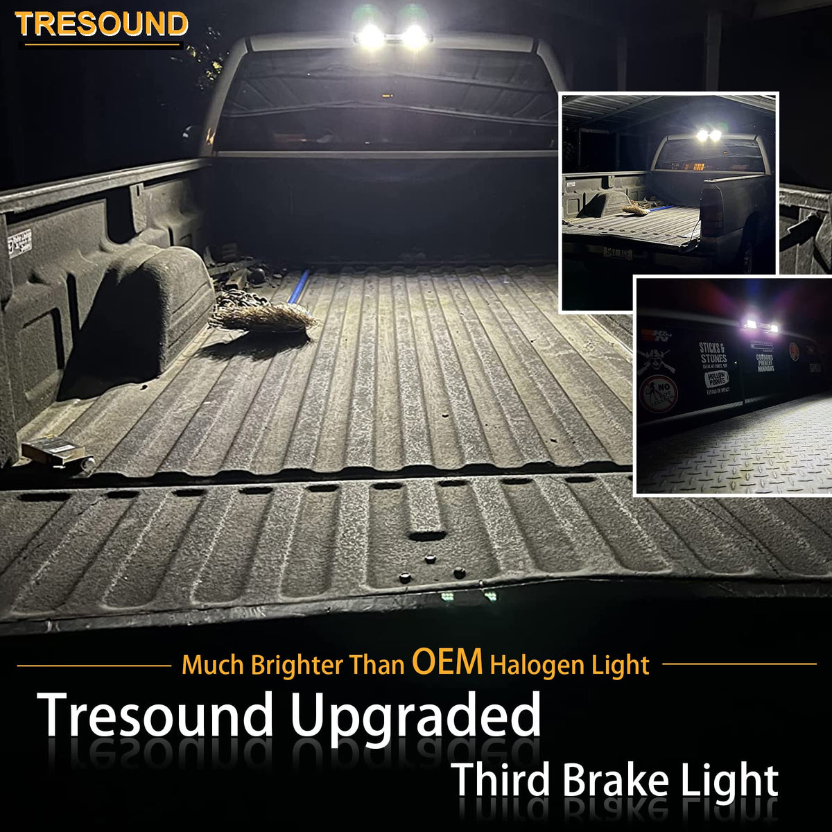 Tresound shown in hand for size comparison illustrating compact fit