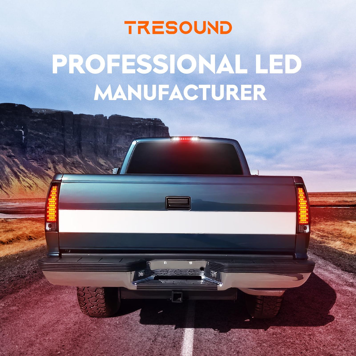 Tresound taillight next to ruler showing size and fitment confirmation benefit