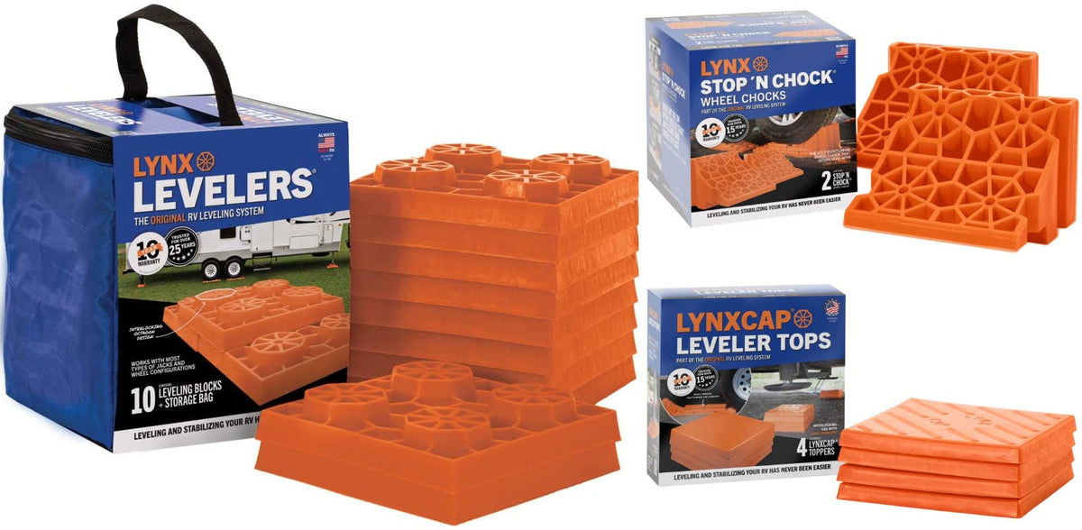 Tri-Lynx leveler blocks close-up showing textured surface for grip and long-lasting stability