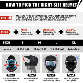 TRIANGLE helmet on scale demonstrating available sizes for proper secure fit