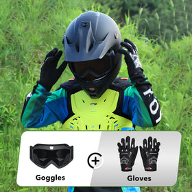 TRIANGLE helmet size comparison showing correct fit for youth heads