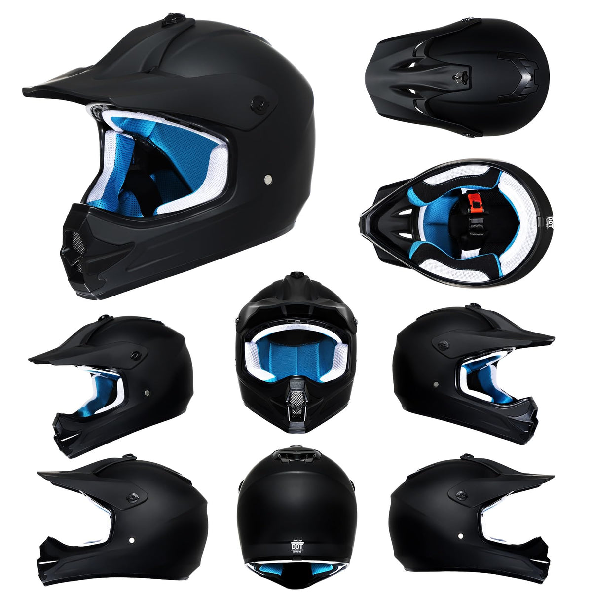 TRIANGLE youth riding lifestyle image showing helmet in off-road use