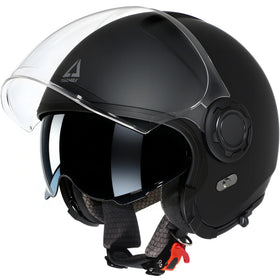 TRIANGLE helmet side profile highlighting modular latch and aerodynamic shape for stability