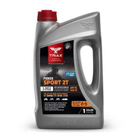 Triax front label on 1 gallon bottle showing product identity and benefits