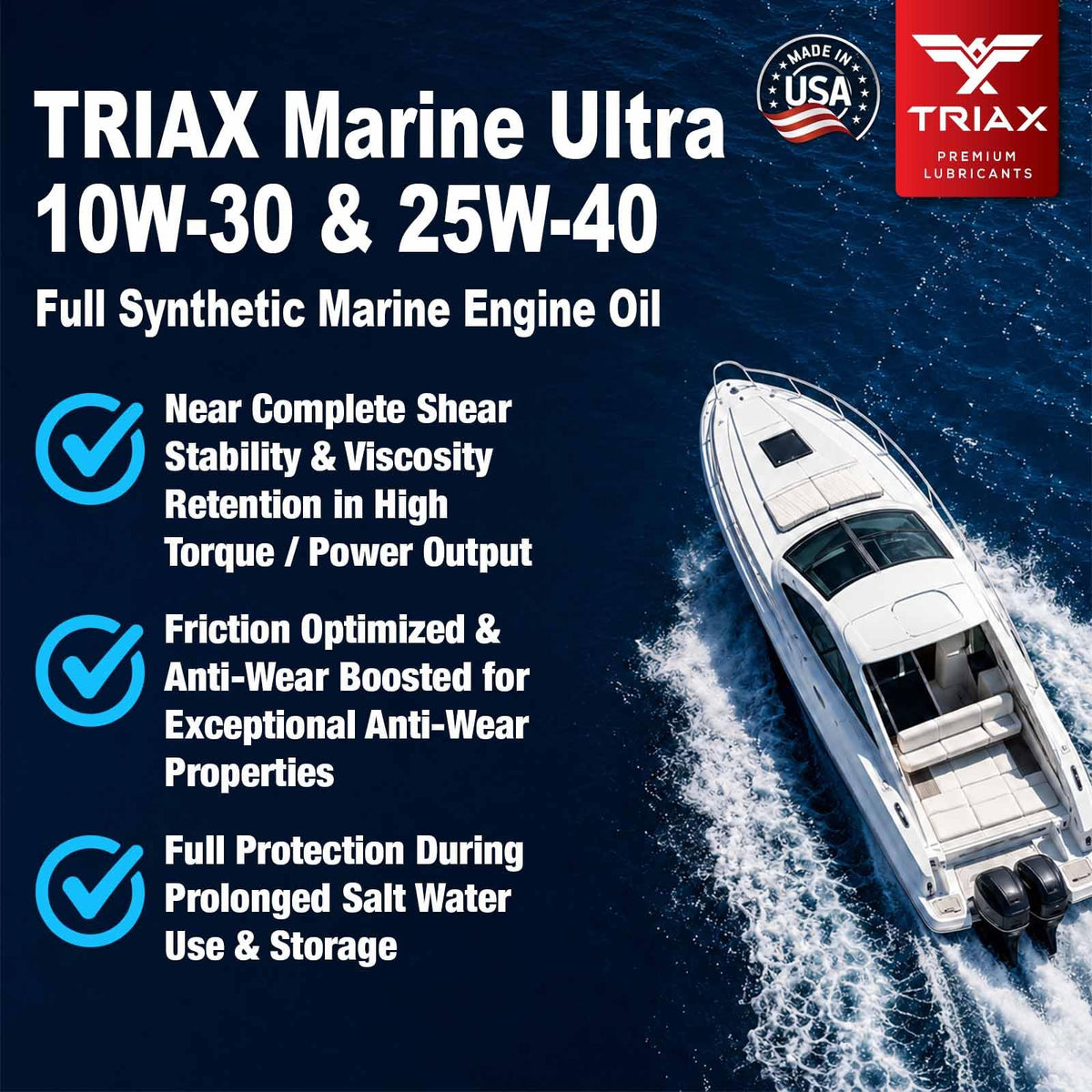 Triax oil texture visual showing full-synthetic clarity and stability