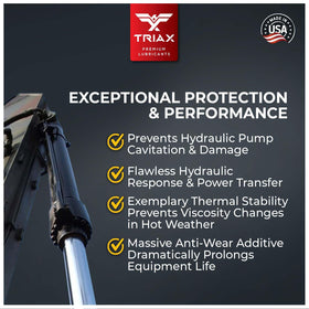 Triax Powerflow AW 32 bottle in snowy landscape conveying cold-weather pour point to -40°F