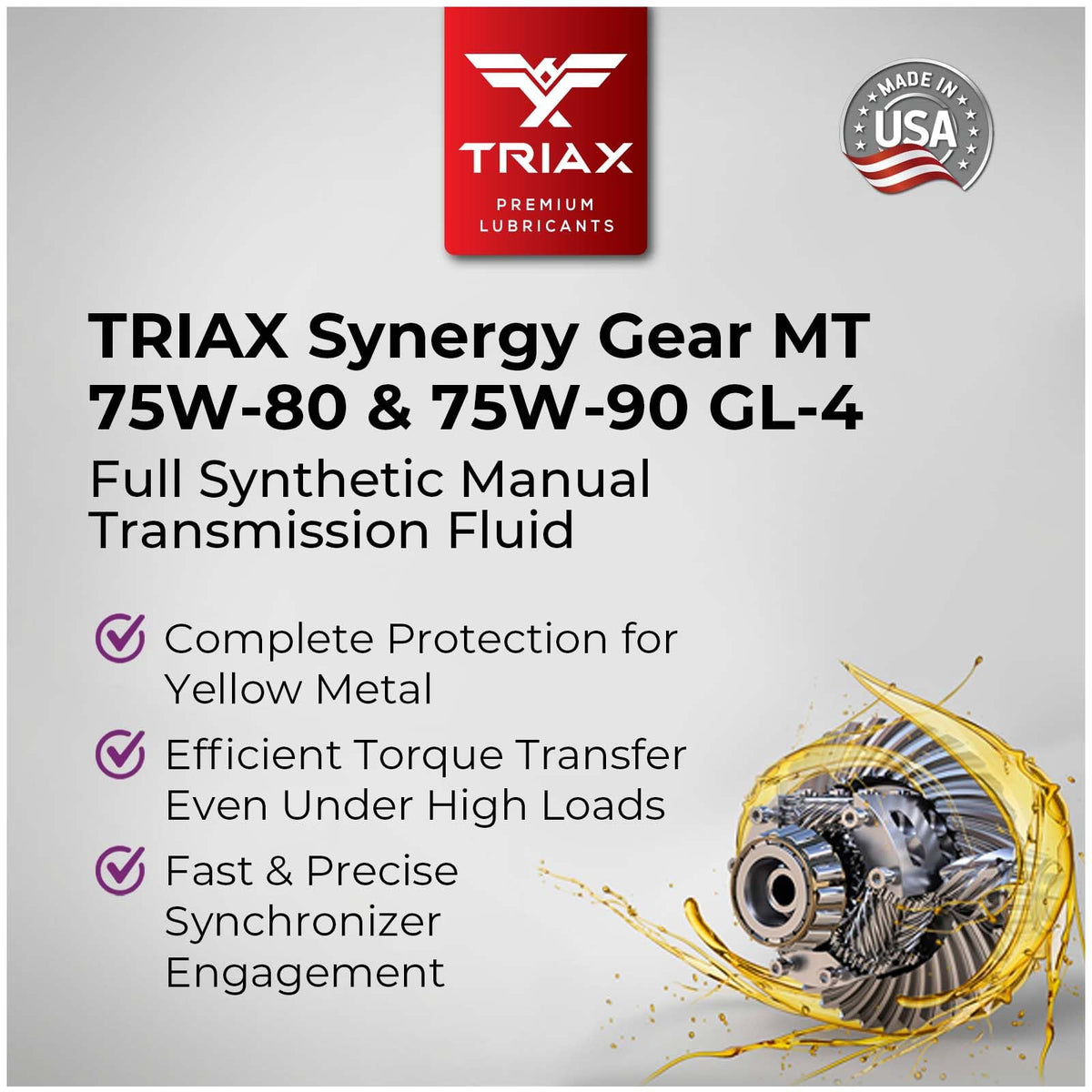 Triax being poured into a transmission showing easy fill and clean flow benefit