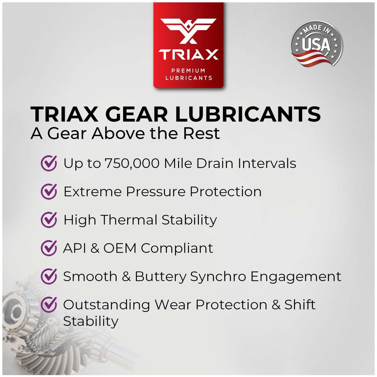 Triax fluid texture sample displaying viscosity consistency and film-strength benefit