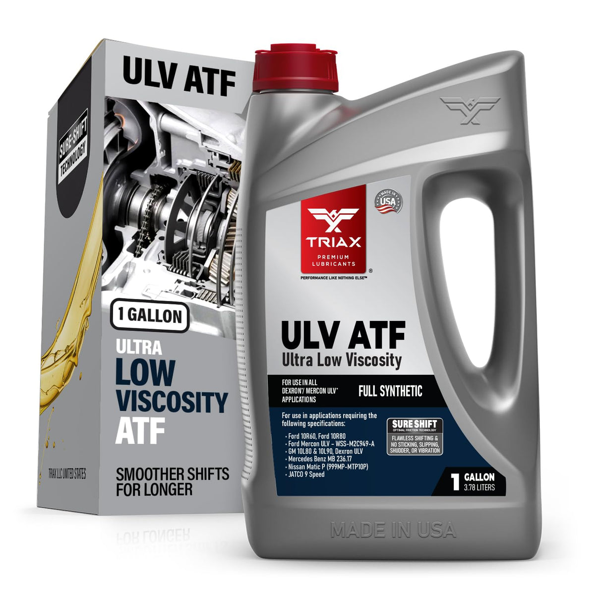 Triax ULV ATF front view showing bottle and branding for quick identification