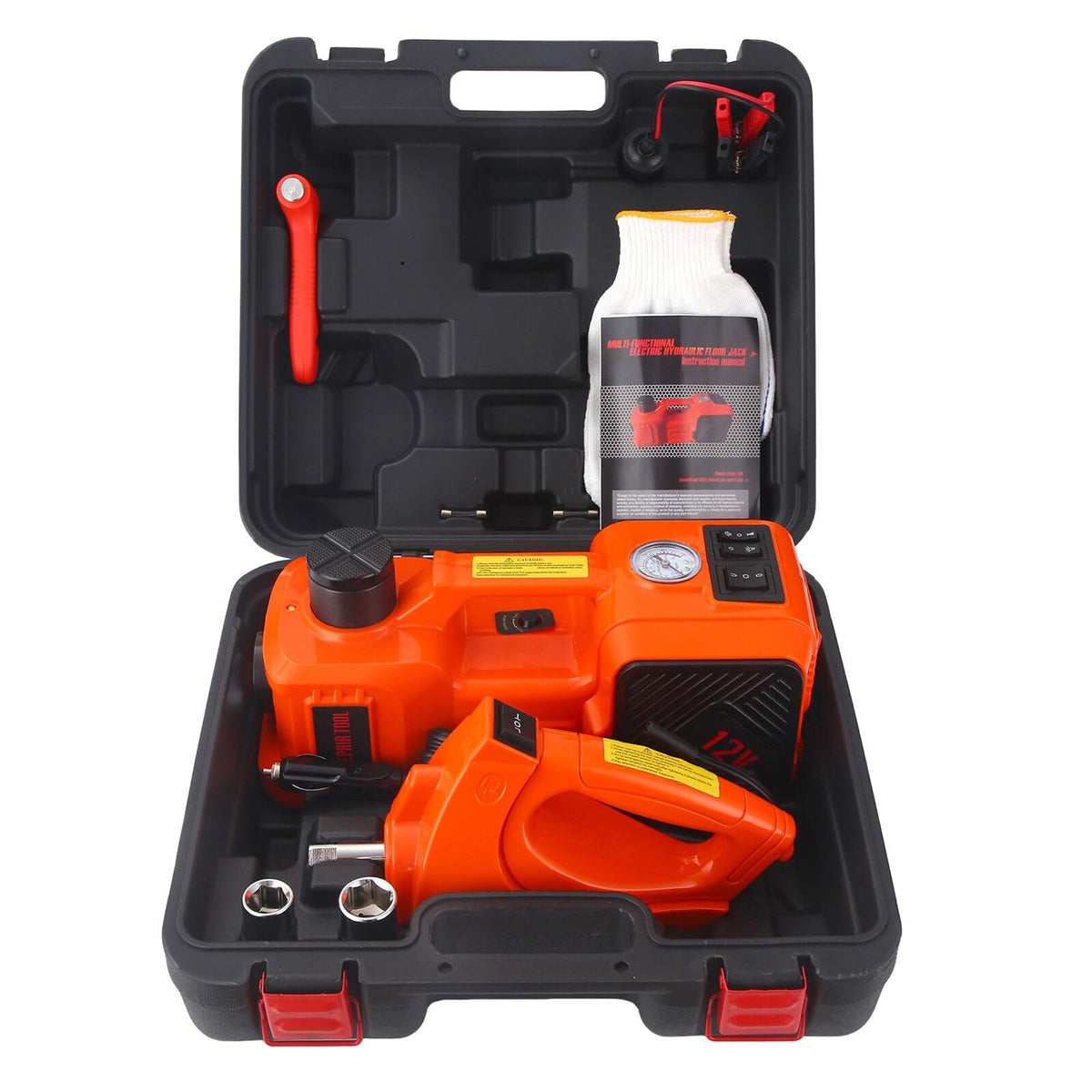Trihelper front view of full kit showing compact storage and quick access benefits