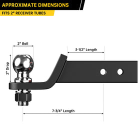 Triloex close-up of 5/8" screw-in hitch pin highlighting firm, rattle-free fit
