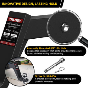 Triloex matte black powder-coat texture close-up, showing corrosion resistance benefits