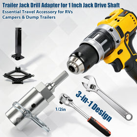 TRILVIX socket adapter on drill showing tool compatibility benefit