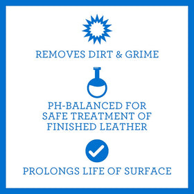 TriNova spray action on leather seat demonstrating easy application and stain lift